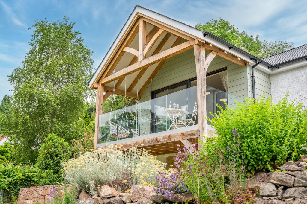 Exterior and garden at the Sailmakers View, Wye Valley