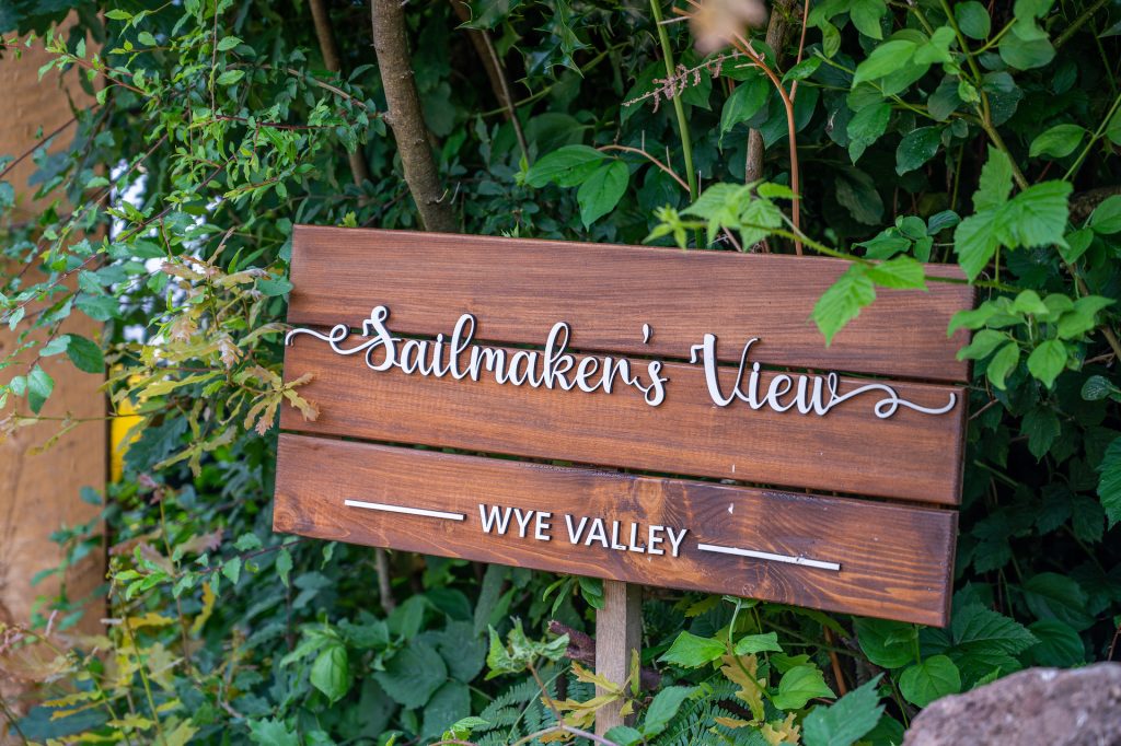 Signpost for the Sailmakers View, Wye Valley