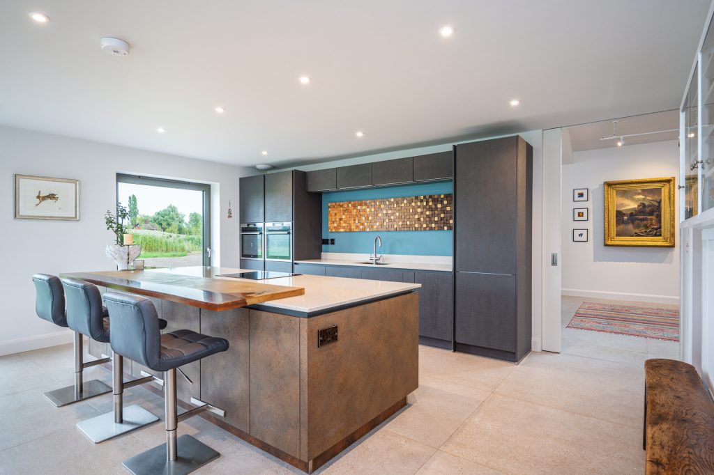 Kitchen Interior of The Grain Barn, Tibberton, Gloucestershire