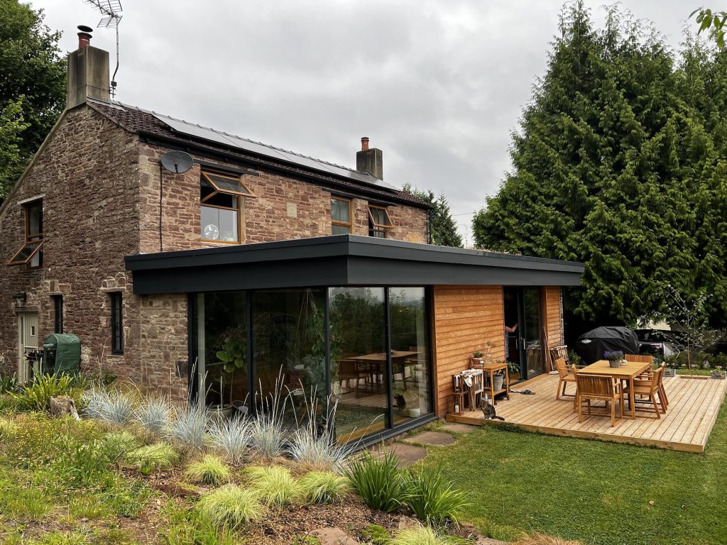 Exterior of Cherry Tree showing new extension