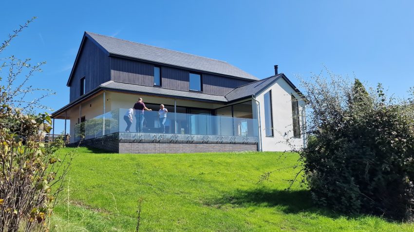 New build house in the sunshine